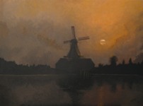 0050 Molen in avondstemming