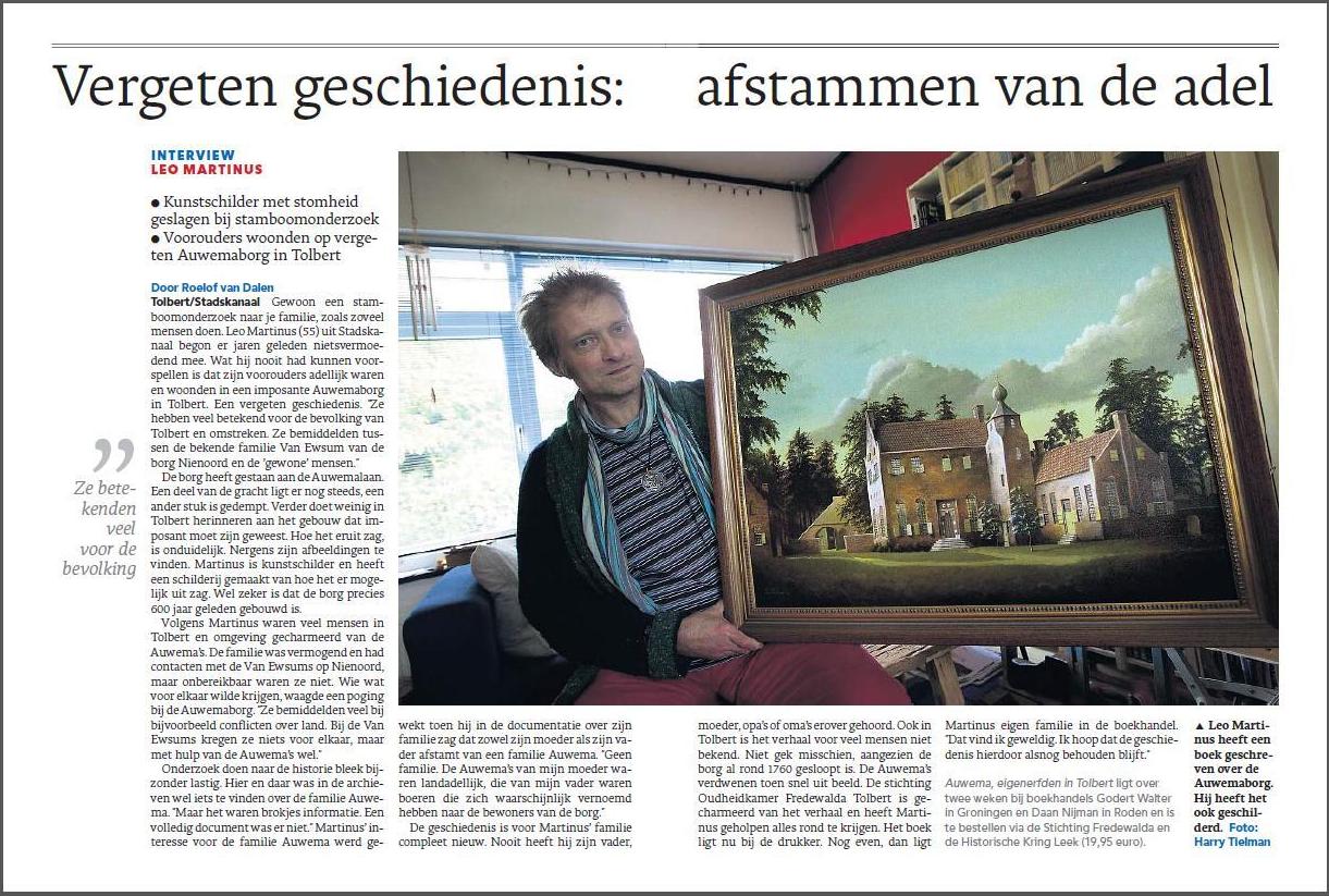 artikel Dagblad van het Noorden